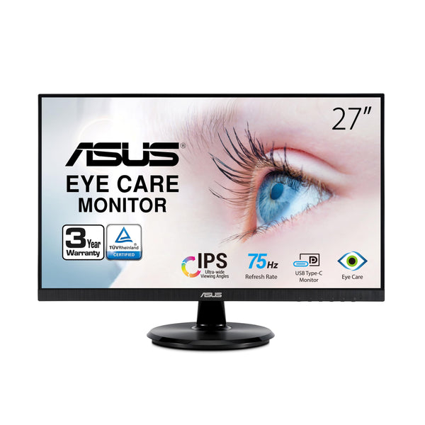 Asus 27 Inch Full Hd Ips Monitor With Usb C 65w Power Delivery & Eye Care