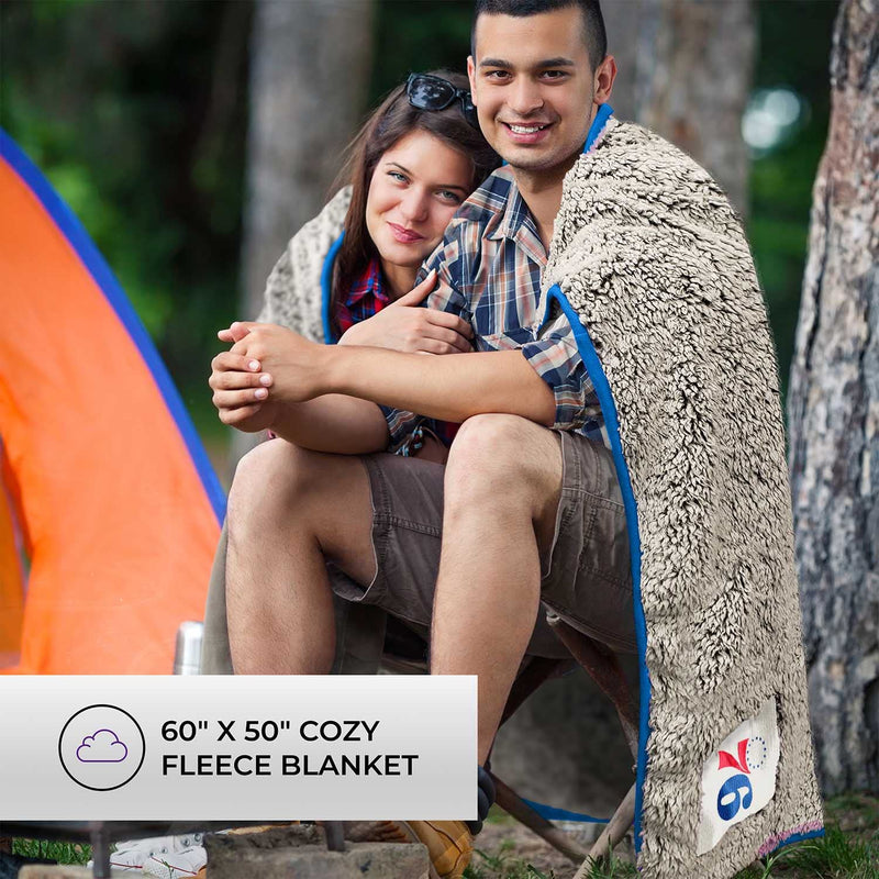 Philadelphia 76ers Sherpa Throw Blanket - 60" x 50" Cozy Fleece