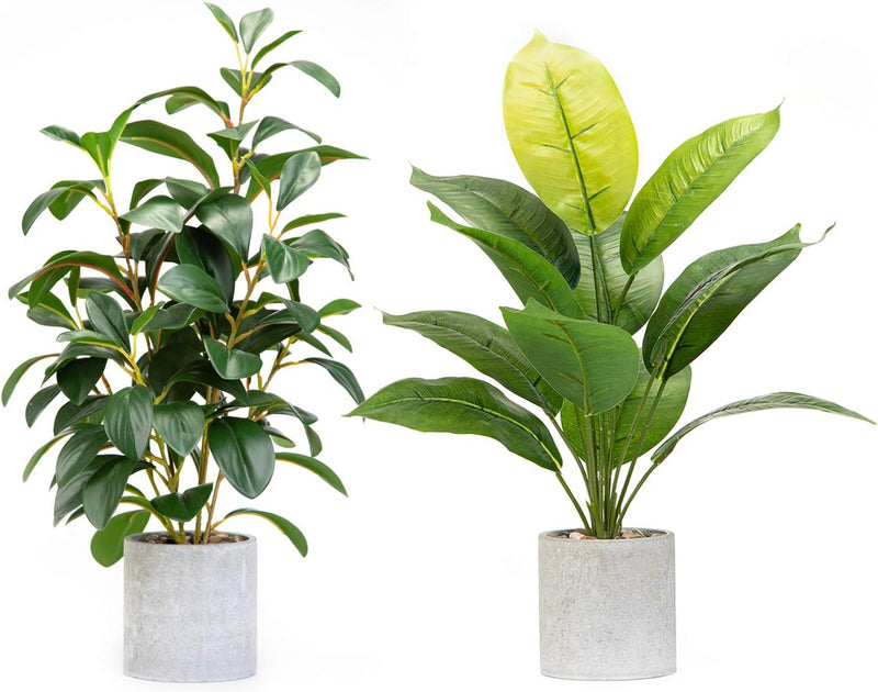 Artificial Potted Greenery Set 2 Pieces