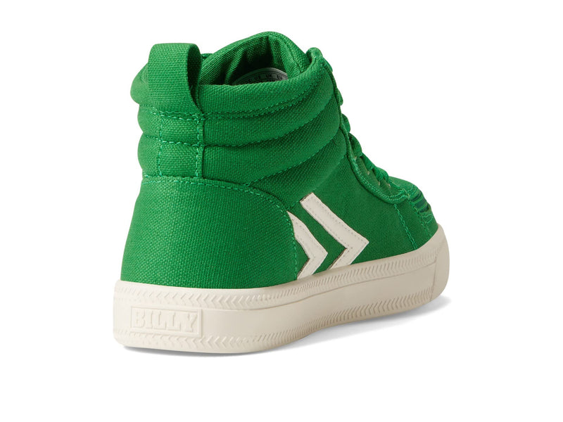 BILLY Kids' CS High-Top Sneakers - Green/White, Size 7 Wide