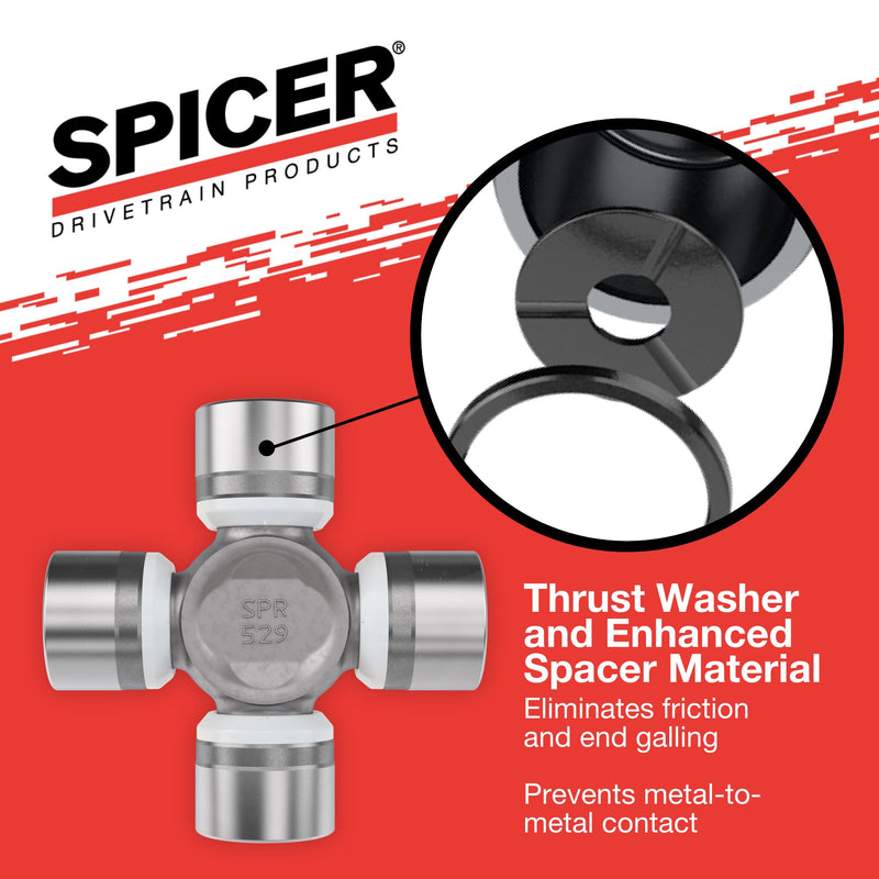 Spicer 5-7166X U-Joint Kit 1350WJ Series, 1.188" Cup Size