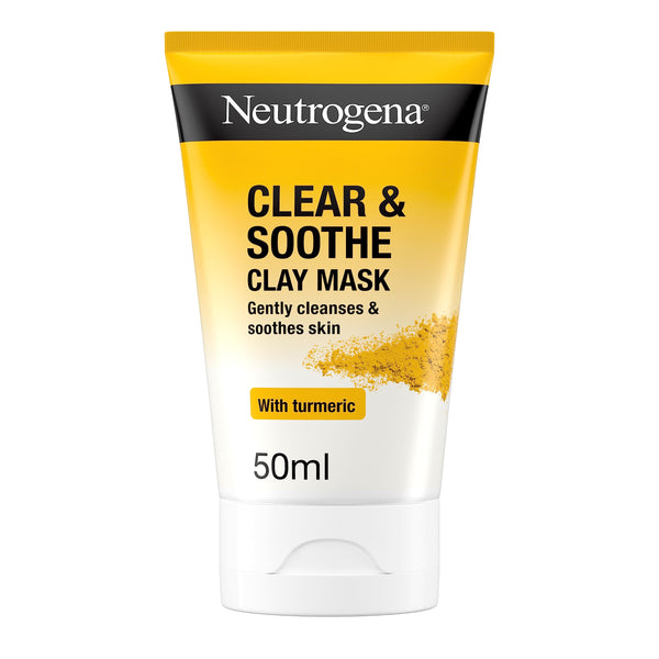 Neutrogena Clear & Soothe Clay Mask with Turmeric 1.69 Fl Oz