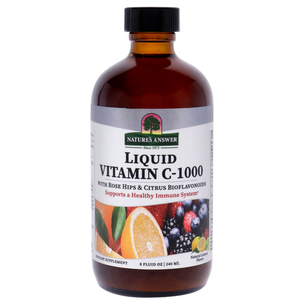 Nature's Answer Liquid Vitamin C 1000mg with Rose Hips 8 Oz Immune Booster