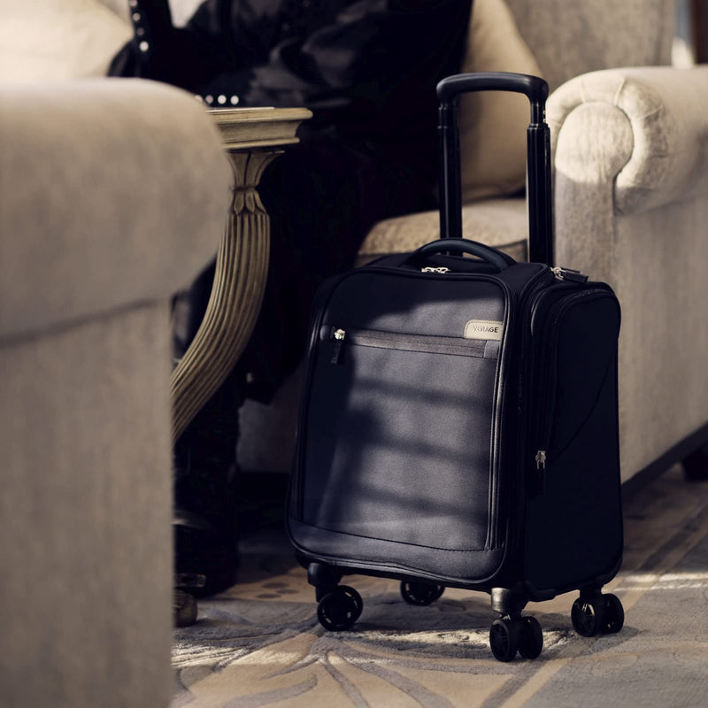 Verage 14.5-Inch Underseat Spinner Luggage with USB