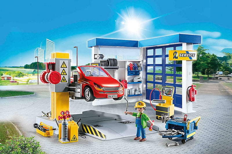 Playmobil City Life Car Repair Garage Playset