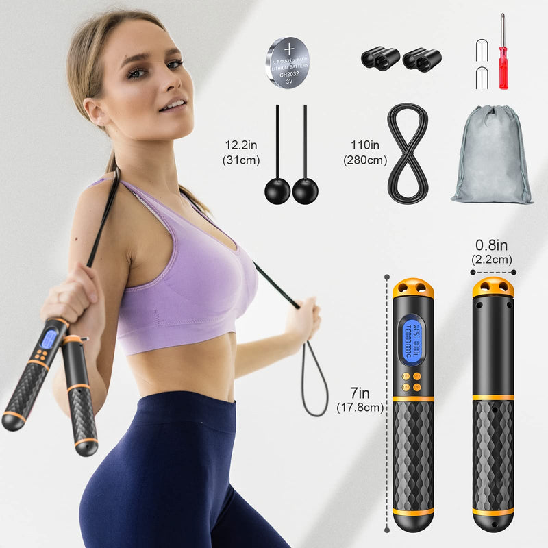 Digital Smart Jump Rope with Adjustable Length and HD LED Display