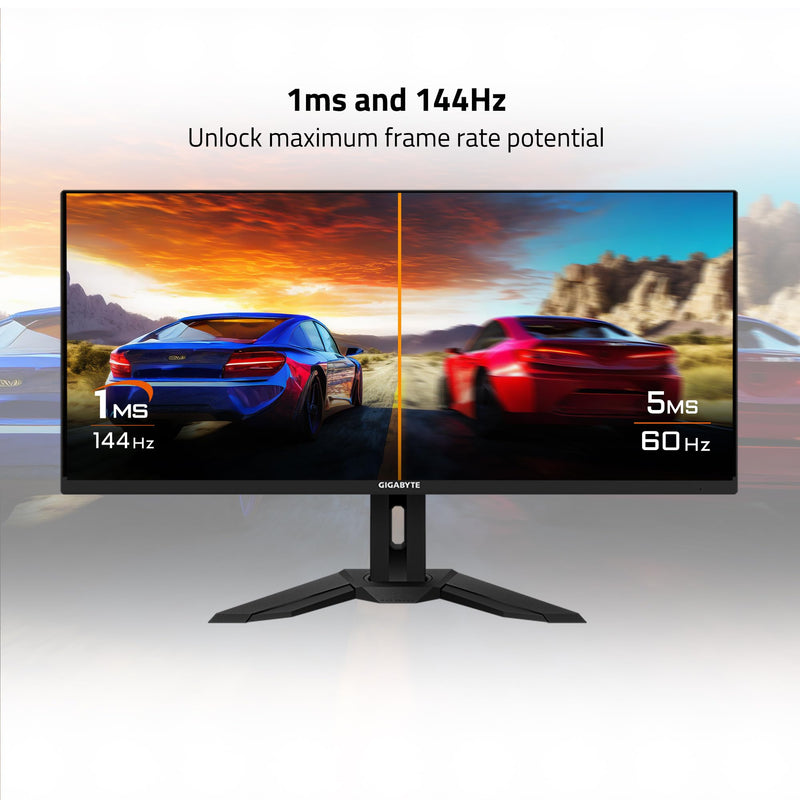 Gigabyte M34wq 34 Inch Ultrawide 144hz Gaming Monitor With Kvm Hdr Ready