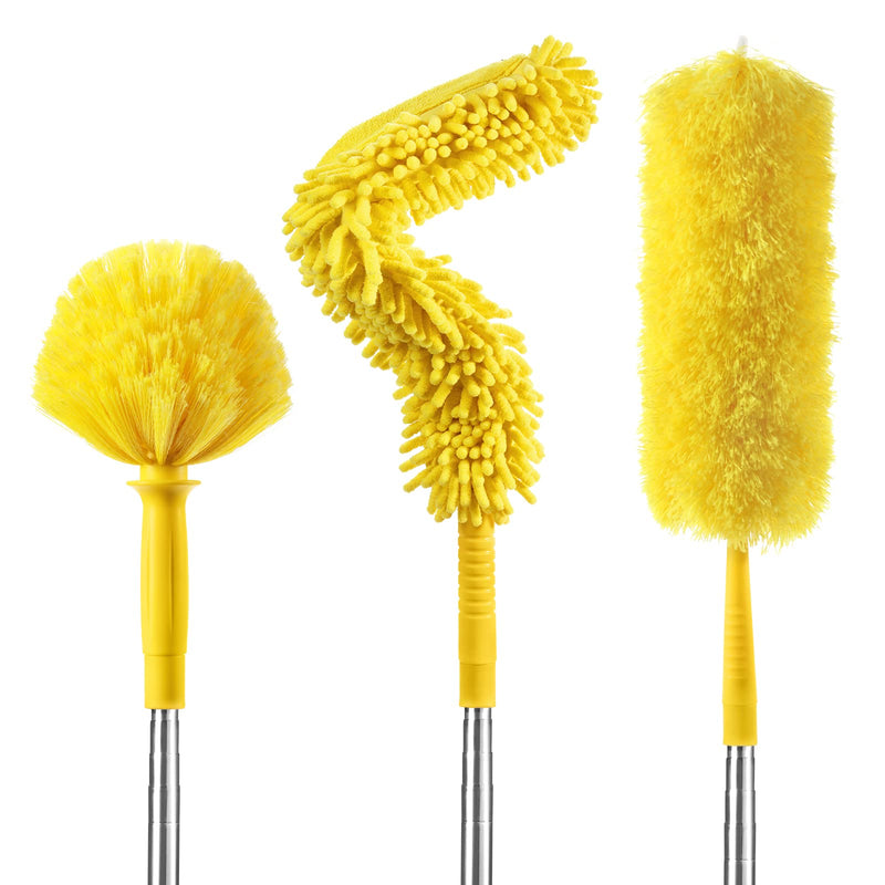 17-Foot Extendable High Reach Microfiber Duster Kit With Pole