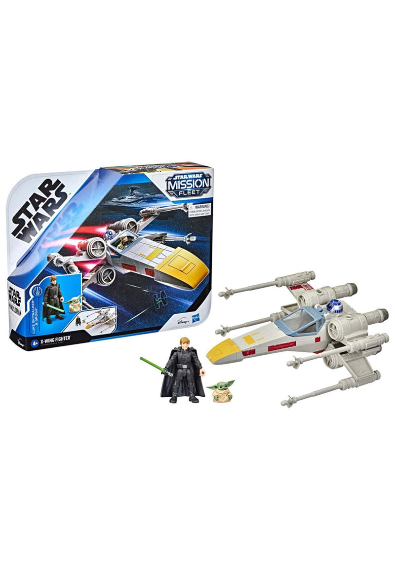 Star Wars Mission Fleet Luke Skywalker & Grogu XWing Jedi Rescue 2.5 Inch Set