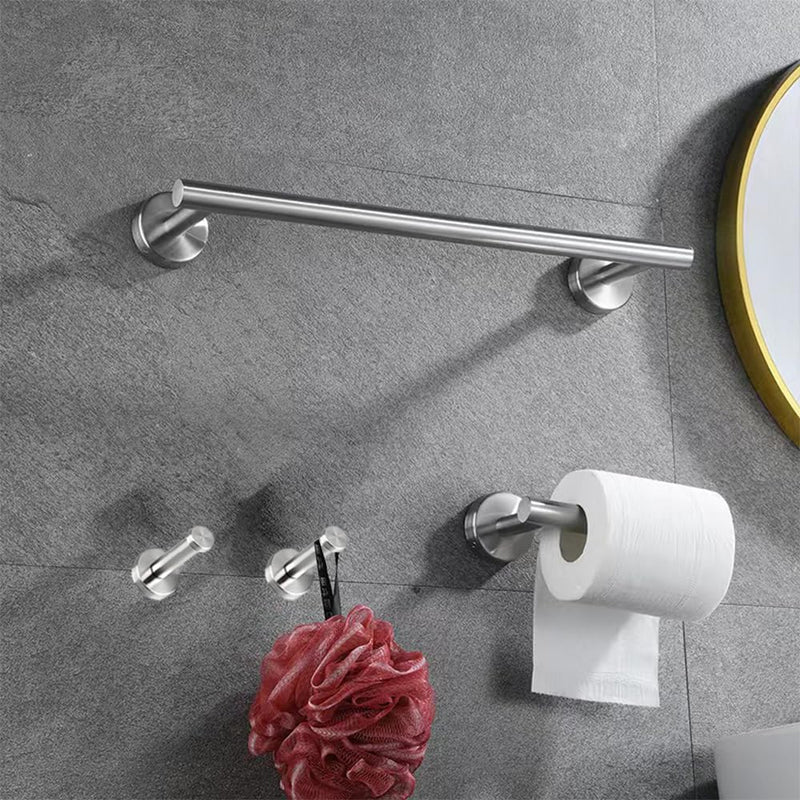 Bathroom Hardware Set 6-Piece SUS304 Stainless Steel Silver