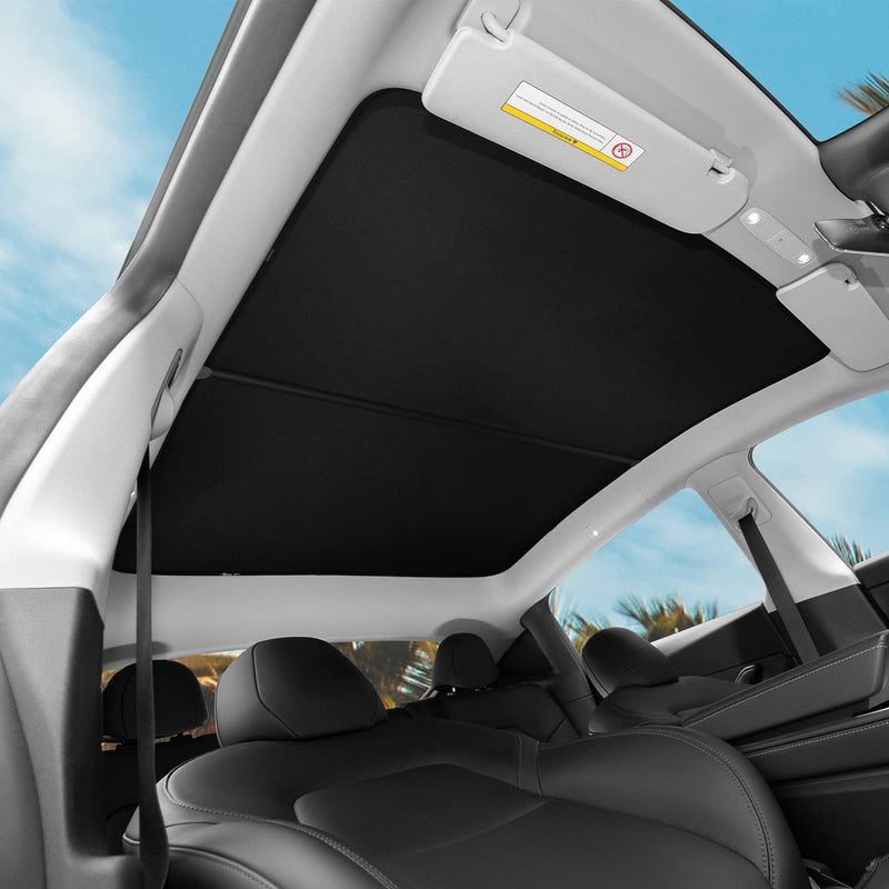 Tesla Model Y Glass Roof Sunshade Set, 2020-2024, Black (Set of 4)