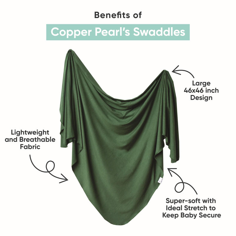 Copper Pearl Large Premium Knit Baby Swaddle Receiving Blanket Diesel