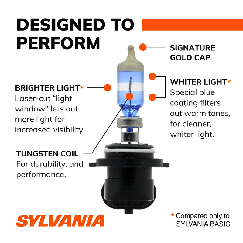 Sylvania 9006 Silver Star Ultra High Performance Halogen Headlight Bulbs 2 Pack