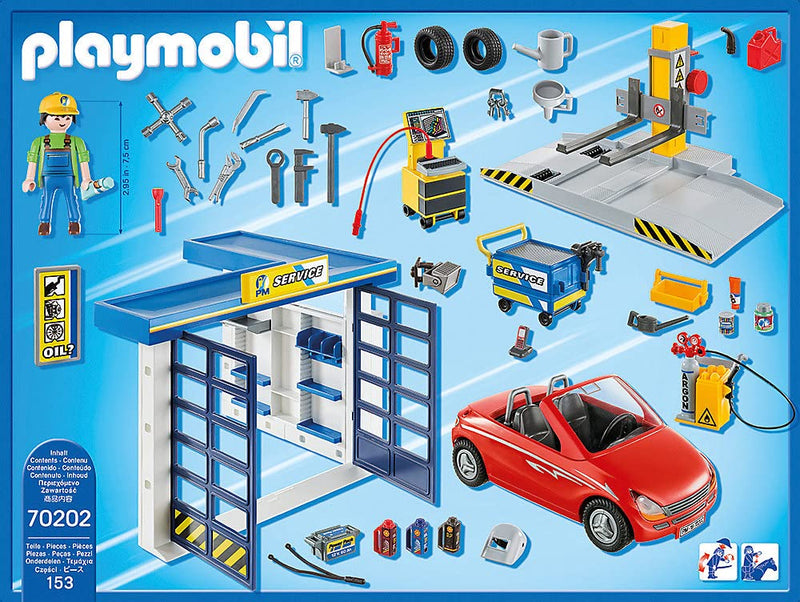 Playmobil City Life Car Repair Garage Playset