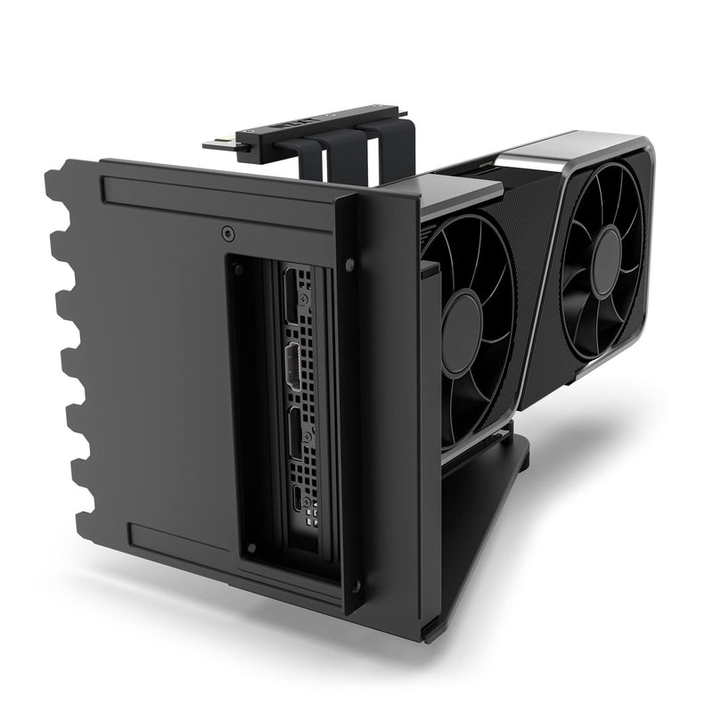 NZXT Vertical GPU Mounting Kit with PCIe 4.0 Riser Cable - Black