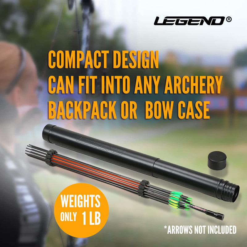 Legend Adjustable Archery Arrow Tube Case with Foam Insert