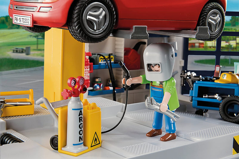 Playmobil City Life Car Repair Garage Playset