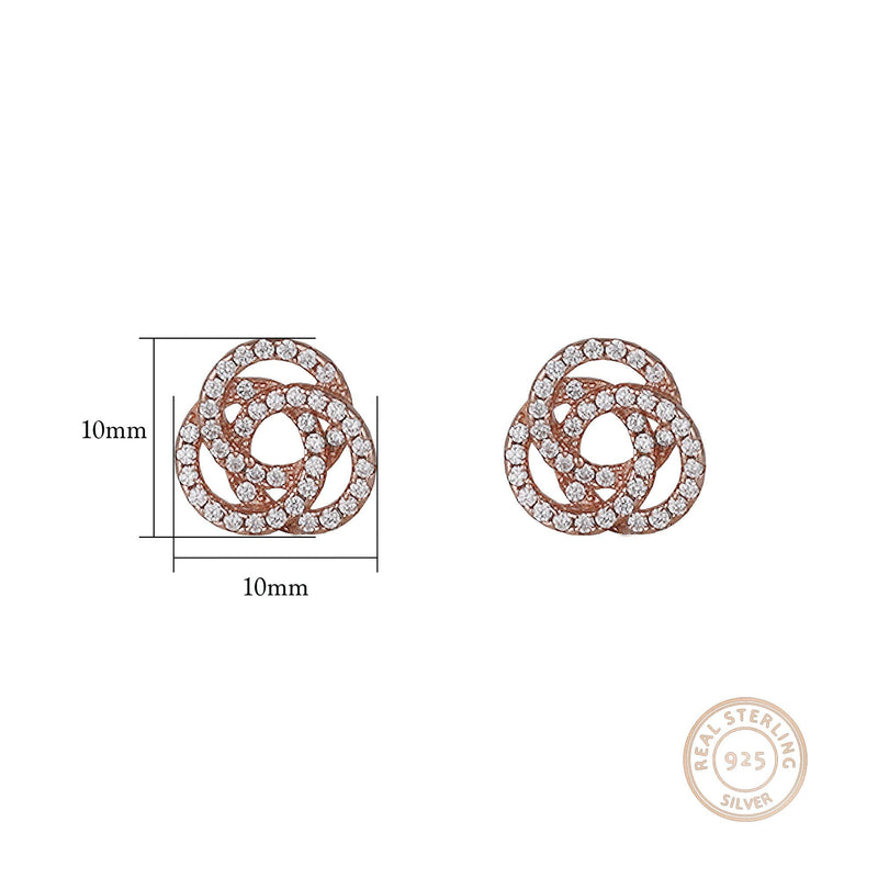 GIVA 925 Rose Gold Hypoallergenic Drop Earrings Studs for Women Anniversary