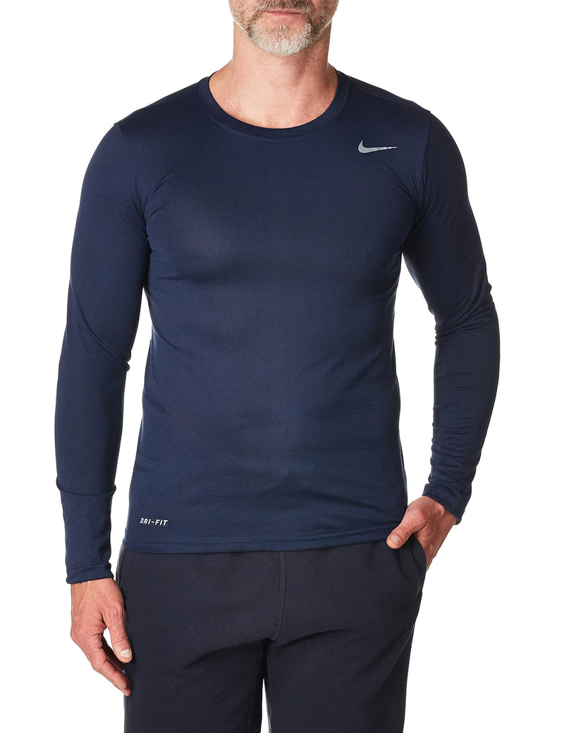 Nike Mens Longsleeve Legend Navy Large T-Shirt