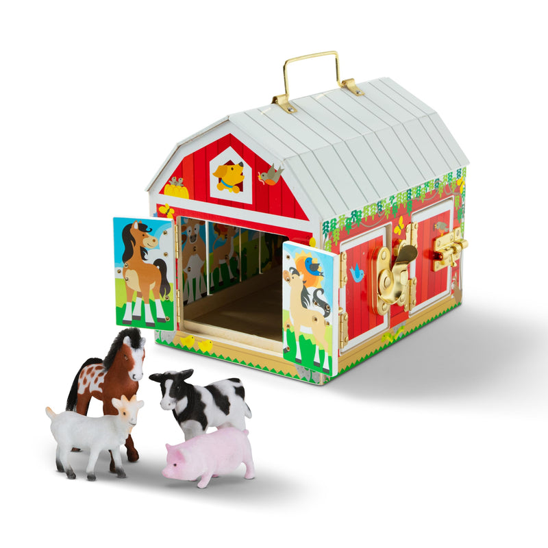 Melissa & Doug Latches Barn Toy Sensory Activity With Doors & Locks Ages 3 Plus