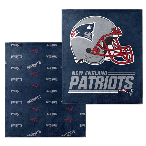 New England Patriots Double-Sided Blanket - 60 x 70, Navy