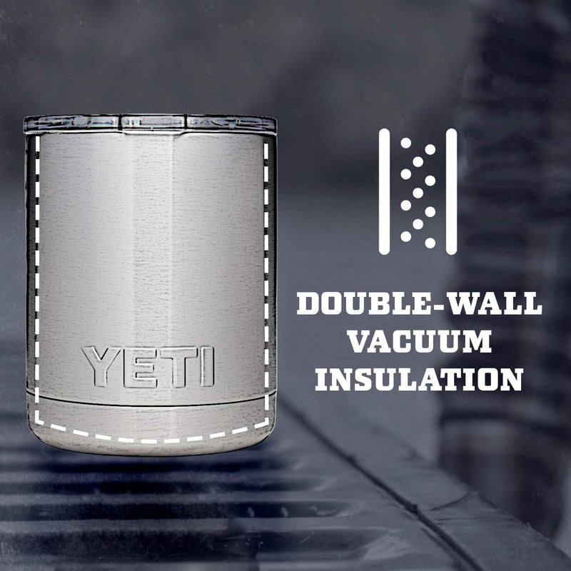 Yeti Rambler 10 Oz Lowball Insulated Tumbler with Magslider Lid