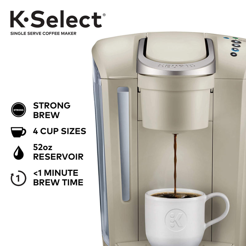 Keurig Single Serve Coffee Maker with Strength Control Sandstone