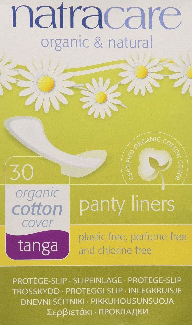 Natracare Organic Cotton Tanga Panty Liners 30 Ct