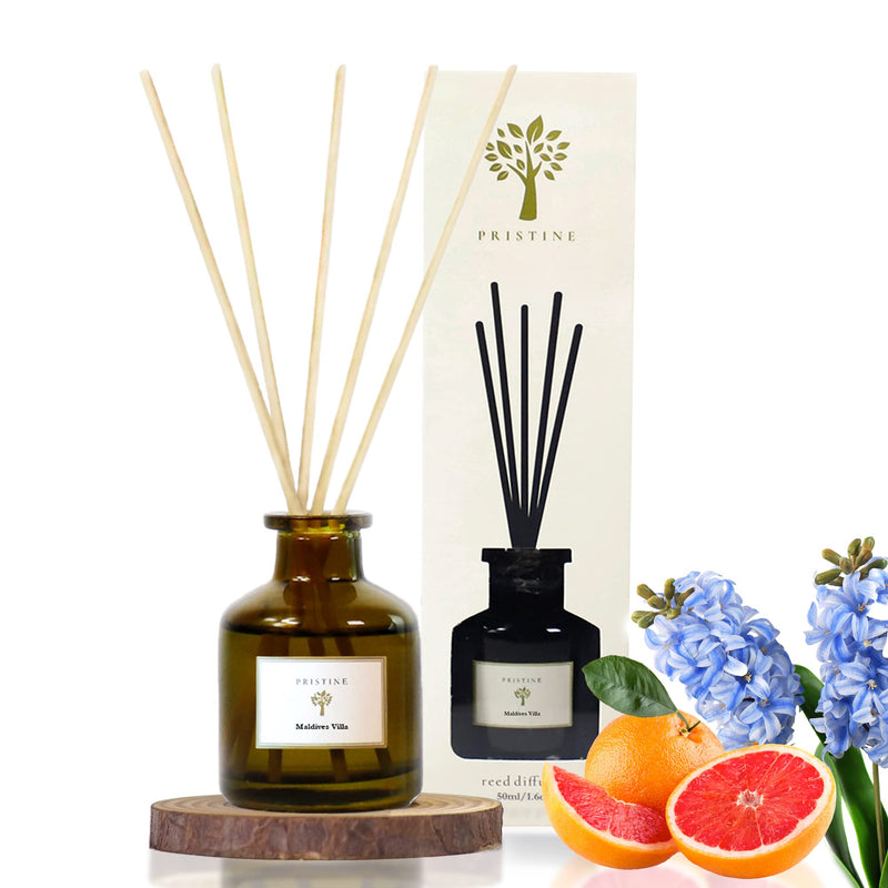 Luxurious Hotel-Inspired Reed Diffuser Set - Grapefruit, Apple, Ocean