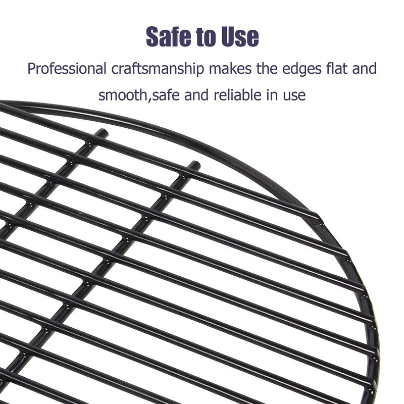 Round Porcelain Coated Grill Grate for 15.5" Ceramic Grills