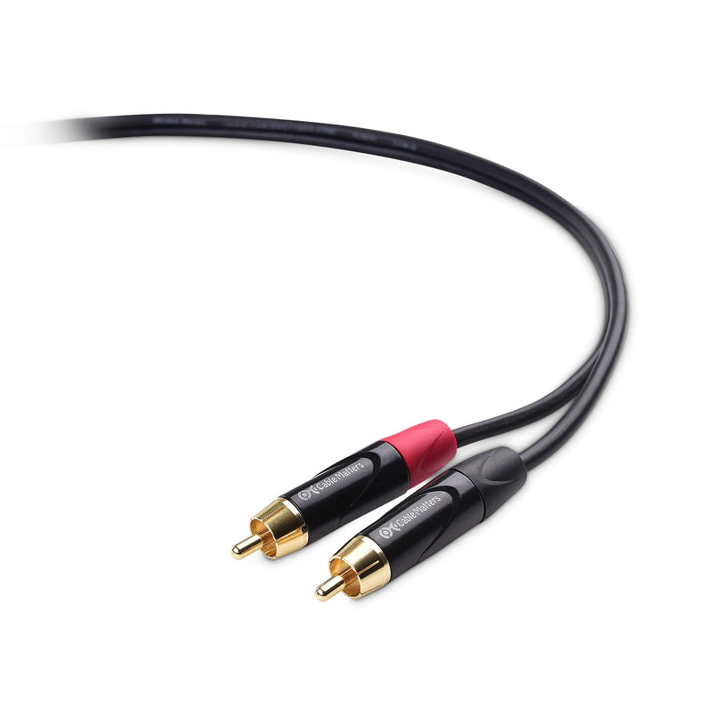 Cable Matters Dual Rca to Xlr Male Unbalanced Audio Interconnect Cable 6 Feet