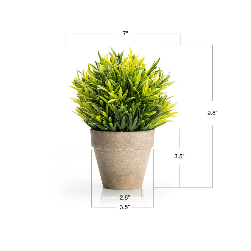 Velener Faux Grass Plant in Eco-Friendly Pot - Small