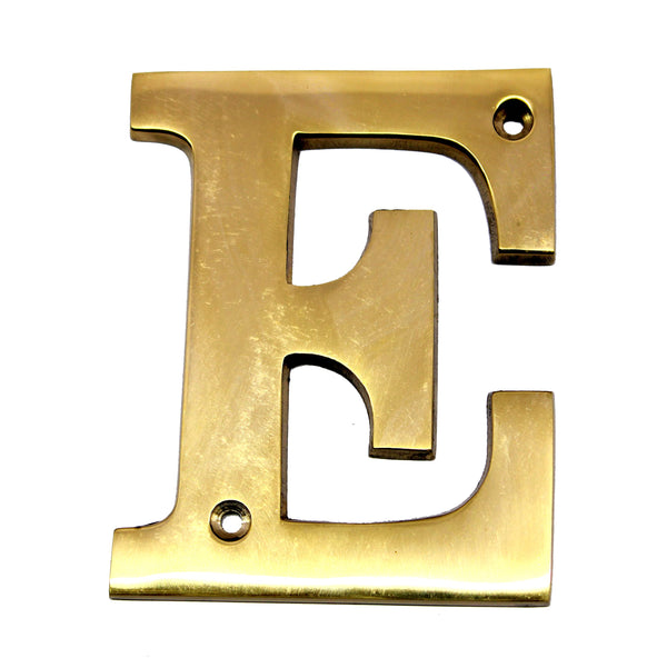 eSplanade Brass House Hotel Door Name Alphabets - Wall Door Plaque Alphabet Letter - Golden - 4" Inches ("A" Alphabet - 4") ("E" Alphabet - 4")