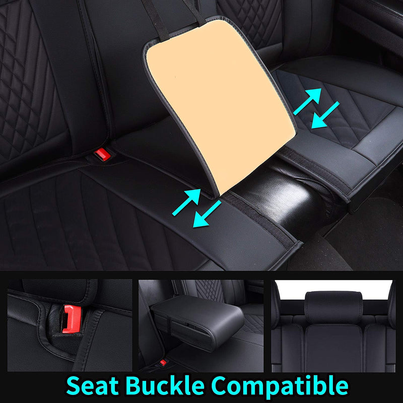 Universal Fit Waterproof Leather Car Seat Covers 5-Seat Full Set