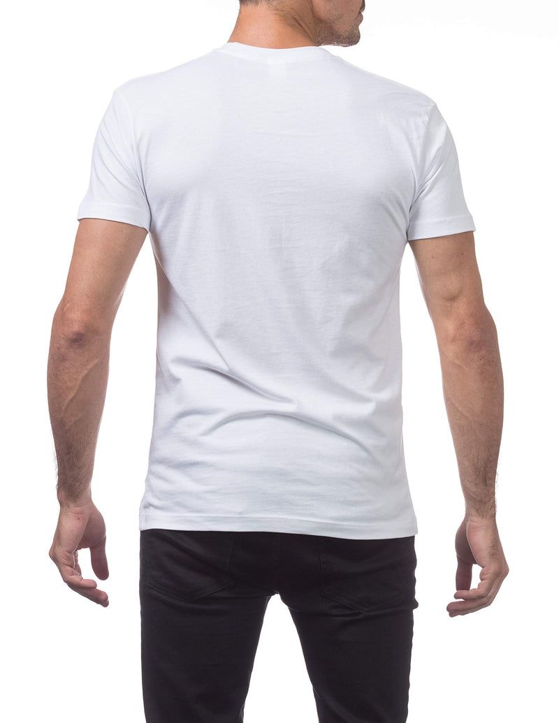 Pro Club Men's Slim Fit Crew Neck T-Shirt Medium 3 Pack