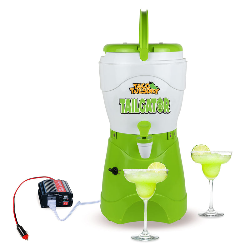 Green Nostalgia Taco Tuesday Tailgator Margarita Machine - 128-Ounce