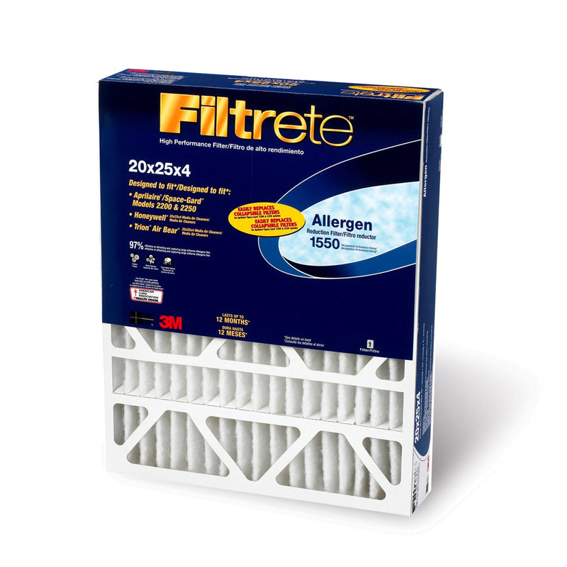 Filtrete Pleated Ultra Allergen Reduction Air Filter 20x25x4 Inch