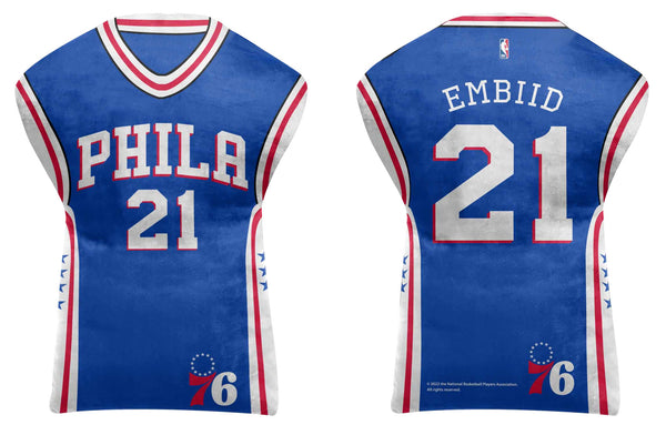 Philadelphia 76ers Jersey Cloud Pillow Bedding Accessory