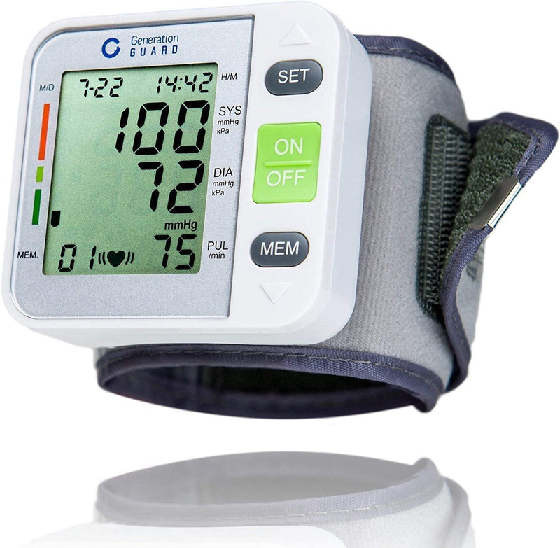 Clinical Automatic Wrist Blood Pressure Monitor with Portable Case Monitoring