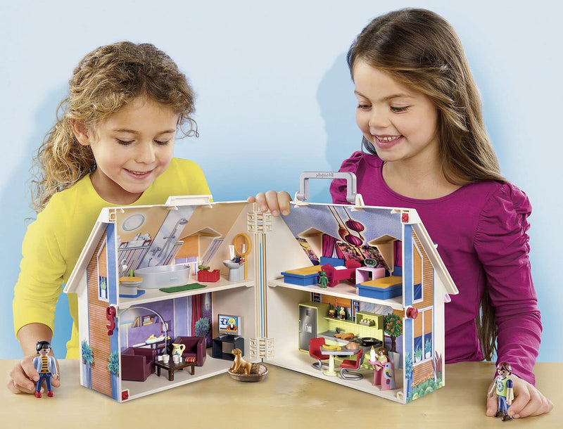 Playmobil Portable Dollhouse with Figures and Accessories