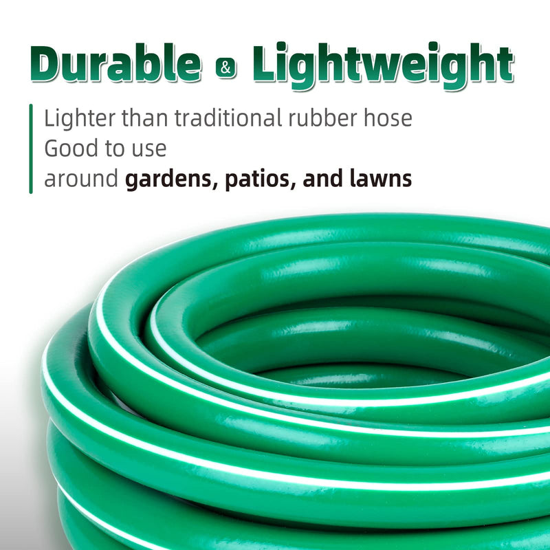 Durable & Lightweight 5 Ft. Garden Water Hose With Aluminum Fittings