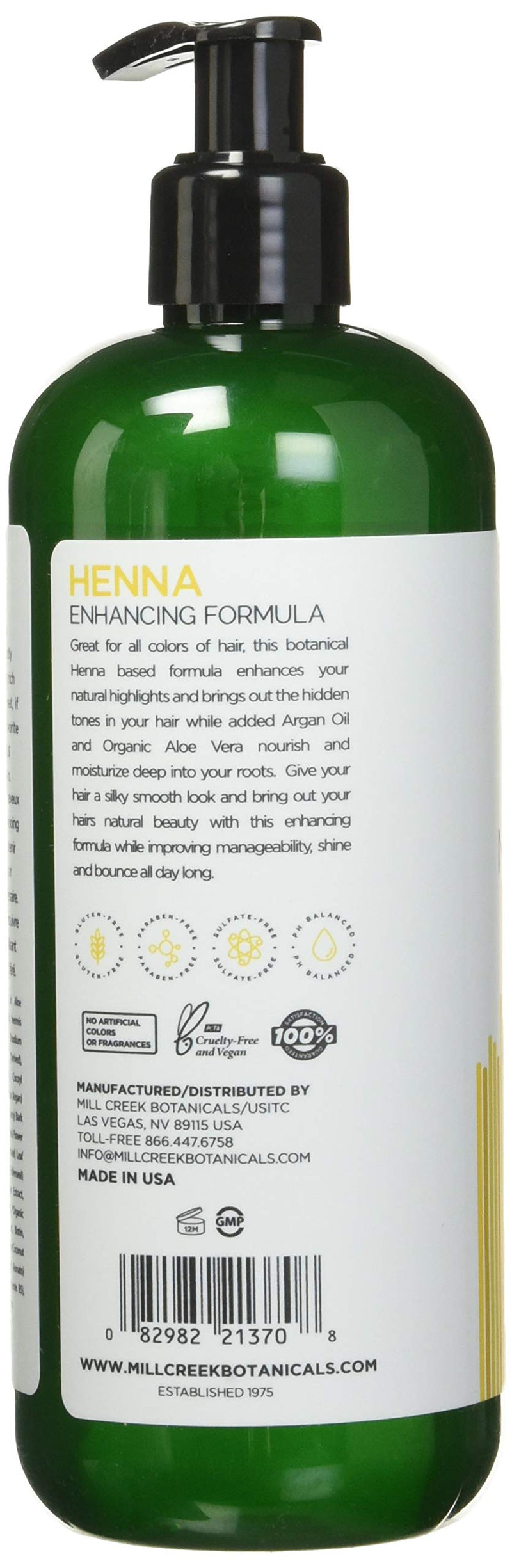 Mill Creek Botanicals Henna Shampoo 16 Fl. Oz. 473ml