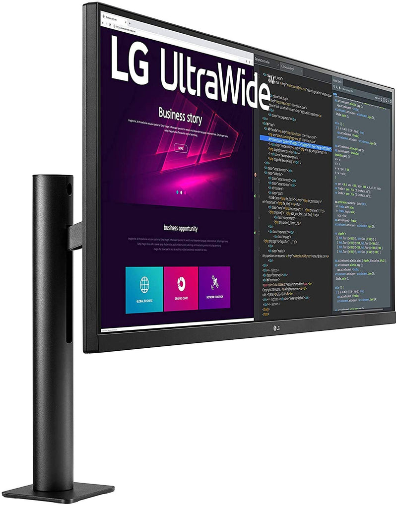 Lg 34wn780 B 34 Inch Ultrawide Qhd Monitor Ips Display Hdr10 Freesync Ergo Stand