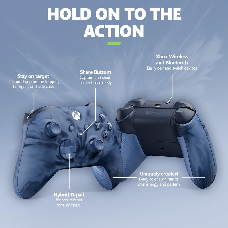 Xbox Wireless Controller Stormcloud Vapor Edition for Multi-Platform Use