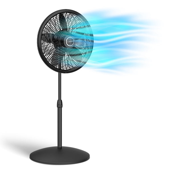 Lasko 18 Oscillating Pedestal Fan with Adjustable Height and 3 Speeds