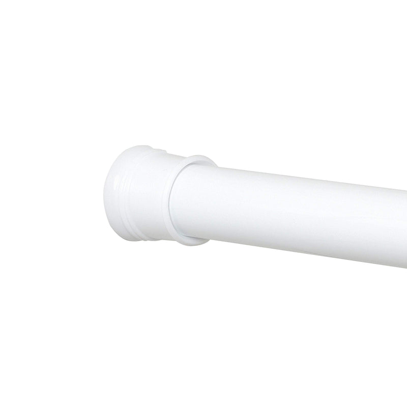 White Adjustable Tension Shower Curtain Rod 52-86 Inches