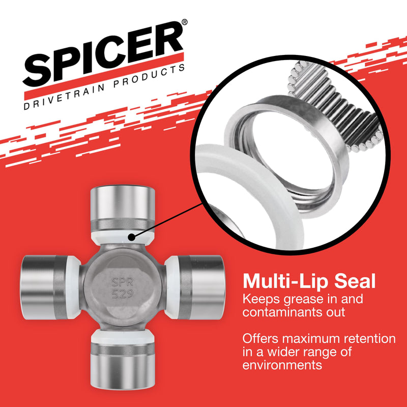 Spicer 5-7166X U-Joint Kit 1350WJ Series, 1.188" Cup Size