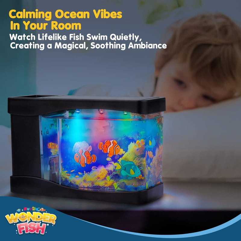 Wonder Fish Virtual Tank Color MultiColor Size 7x4.5x2.5 Inches