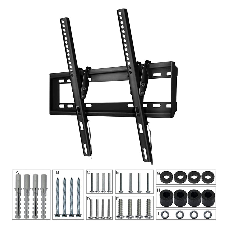 Power & Co Universal Fixed Tv Wall Mount for 32 to 75 Screens 154 Lbs Capacity