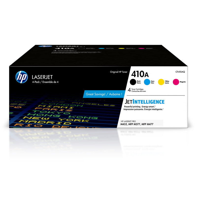 Original HP 410A Toner Cartridge 4-Pack for LaserJet Printers